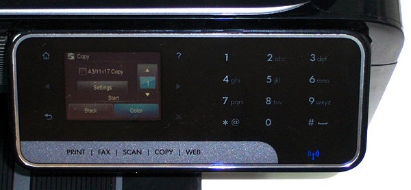HP Officejet 7500A - controls